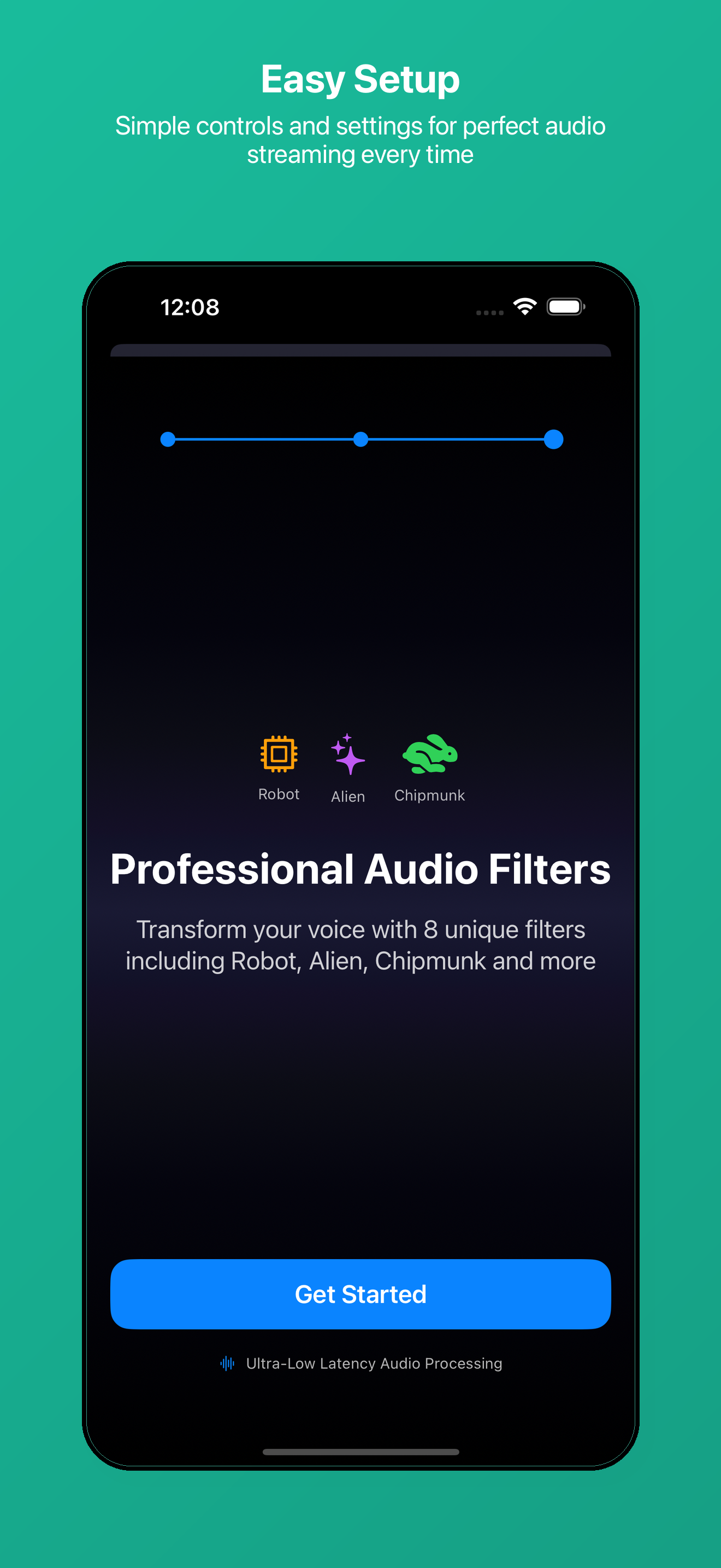 Easy Setup - Simple controls and settings for perfect audio streaming